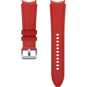 Galaxy Watch4 / Watch5 Läderrem 130mm Röd